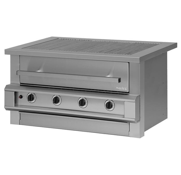 4 Burner Chad-O-Chef Hybrid Braai Wood Gas Charcoal
