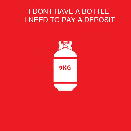 9Kg Gas Bottle (Deposit Only)