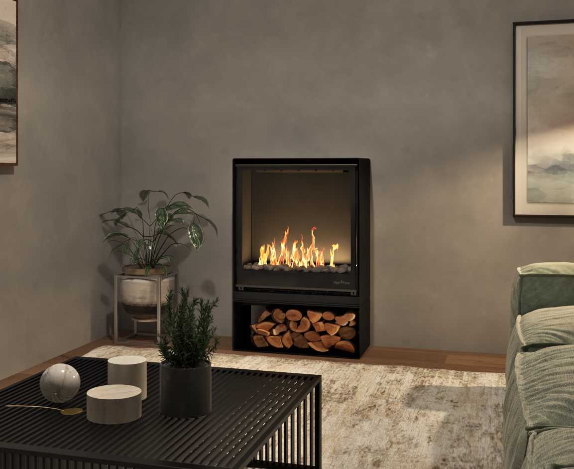 Signi Fires Element 80 Freestanding Gas Fireplace