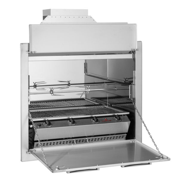 4 Burner Chad-O-Chef Built-In Braai Natural Draught with Rotisserie