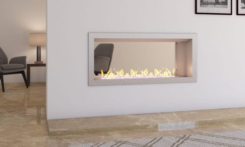 Signi Fires Slimline Double-Sided Bioethanol Fireplace
