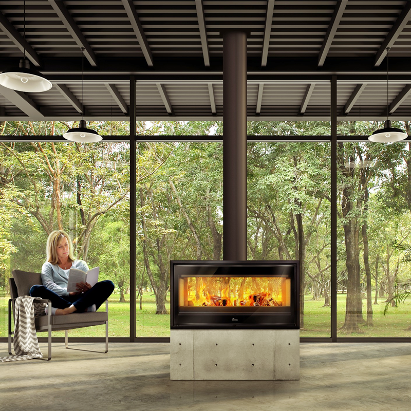 Lacunza Verona 1000 Freestanding wood fireplace