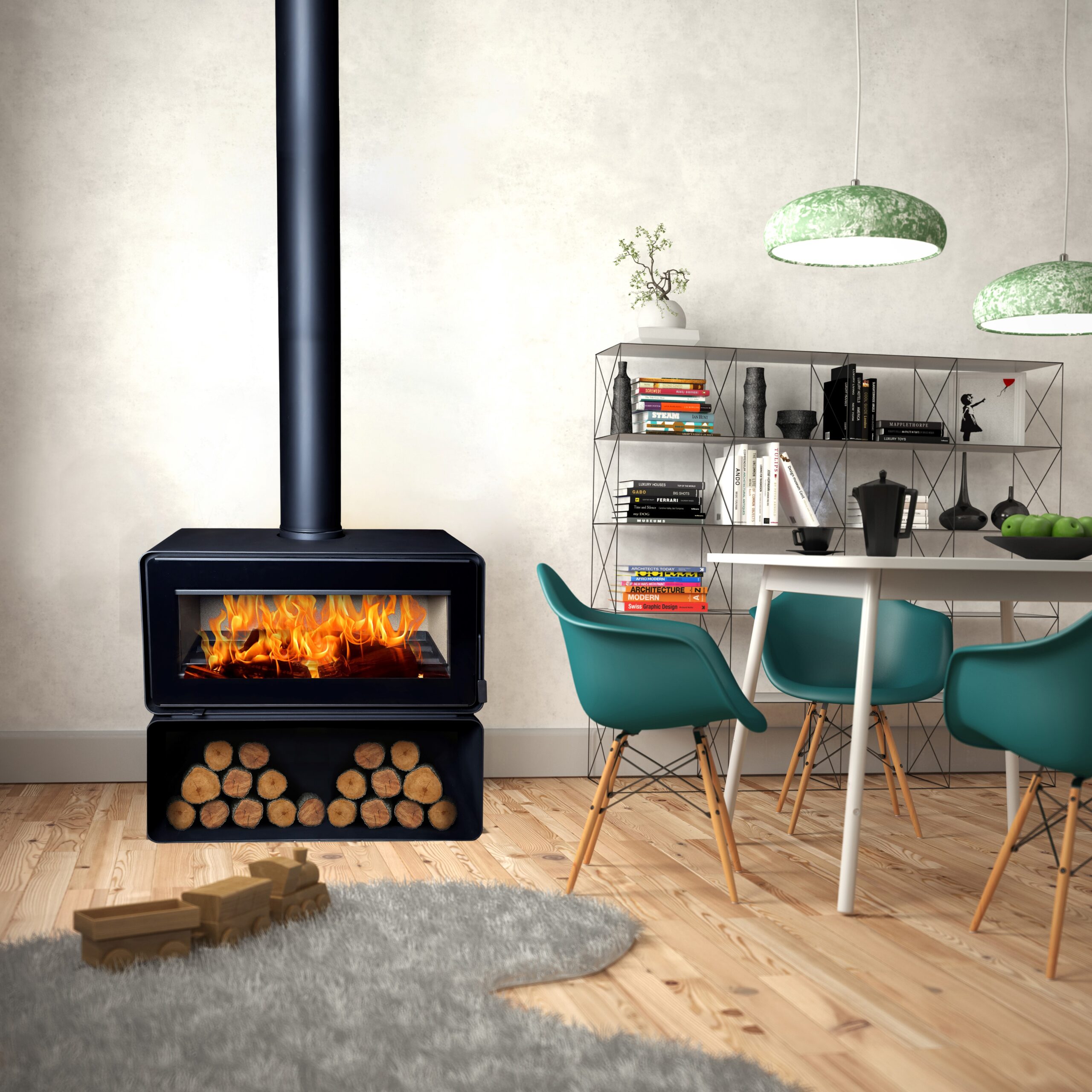 Flamm Cute 985 Freestanding Fireplace (13-16kW) (Standard) – image 5