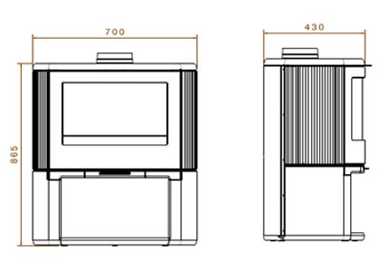 Dovre Bow On Wood base (9-11kW) – image 2