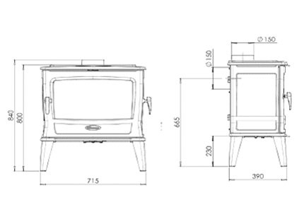 Dovre Tai 55WD With Side Door (11-13kW) – image 2