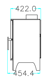 Flamm 560 Freestanding Fireplace (9-11kW) (Standard) – image 4