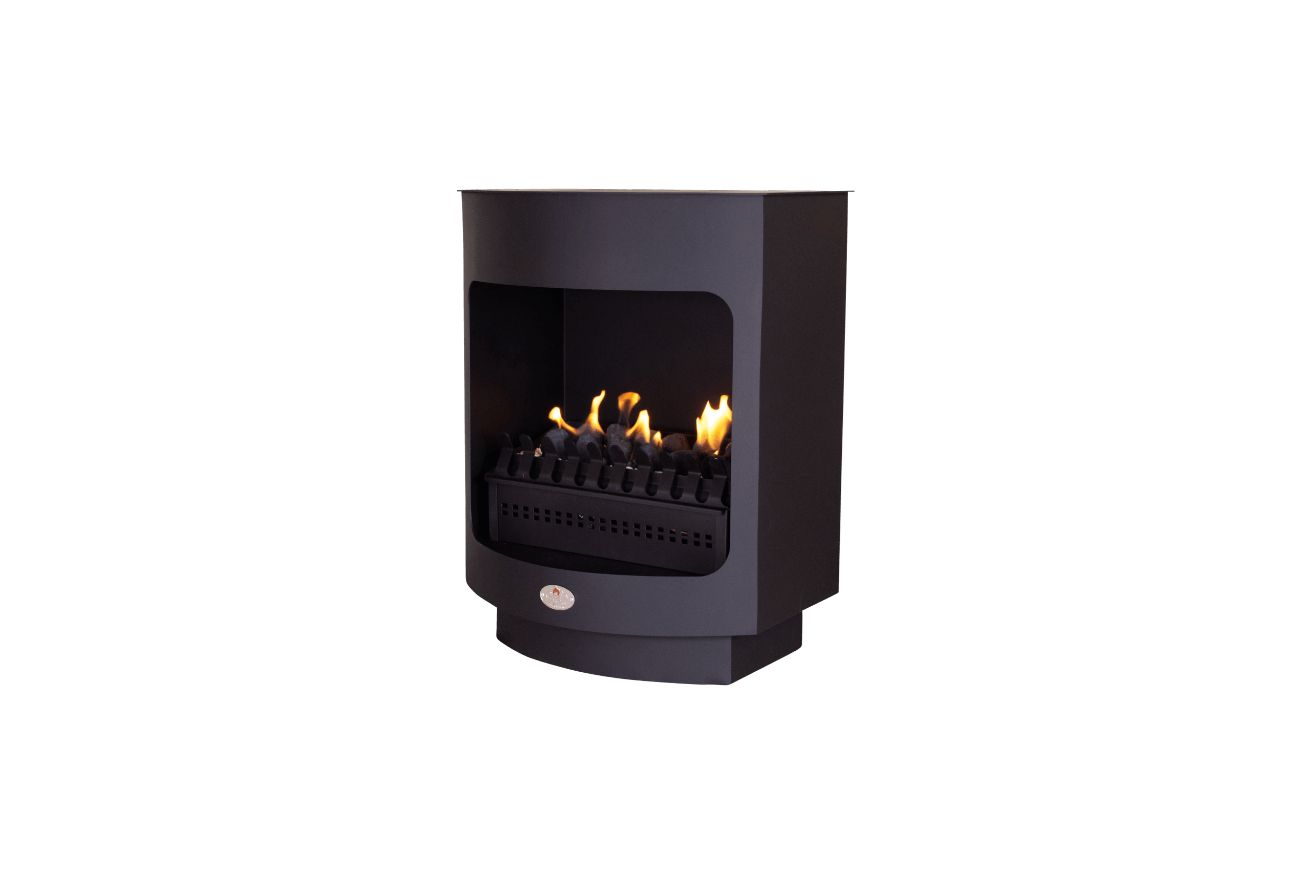 Maluti Gas Firebox Freestanding Model 760 Mild Steel Facade (Coal Grate) – product view