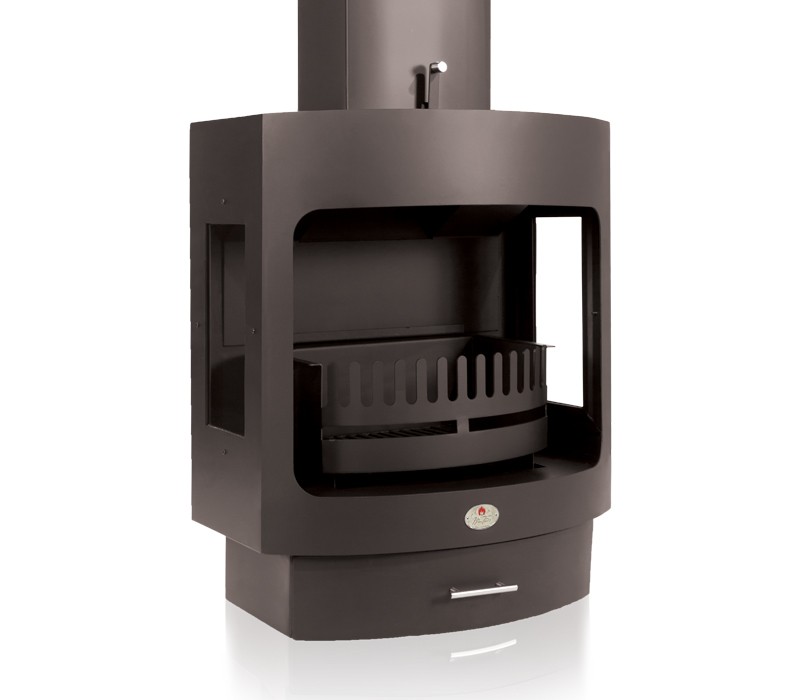 Maluti Fireplace 750 With Side Glass – product view